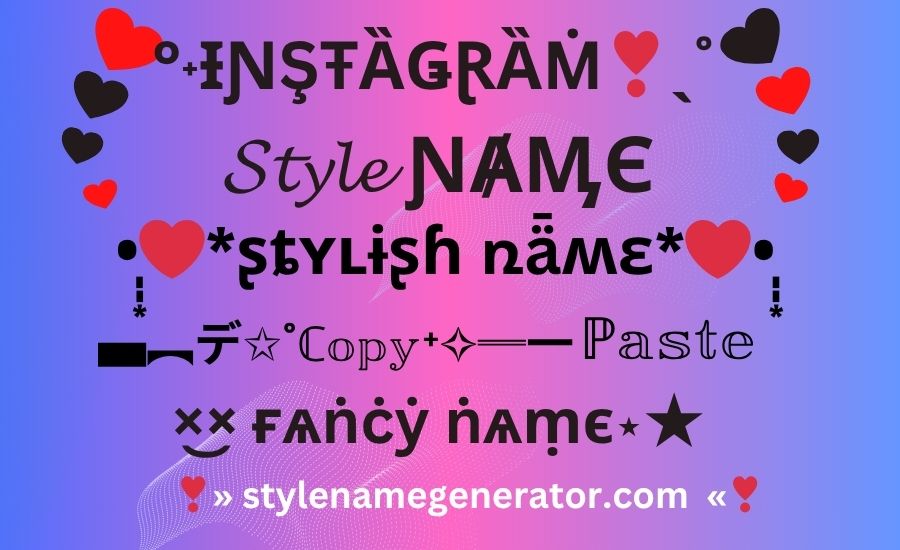 Instagram Stylish Name